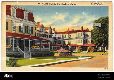 Belmont Hotel, Bar Harbor, Maine , Hotels, Tichnor Brothers Collection ...