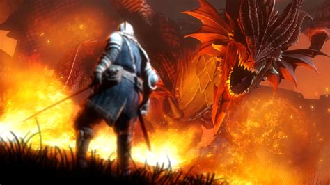 Wallpaper : video games, fire, dragon, Dark Souls, flame, screenshot, 1920x1080 px, computer ...