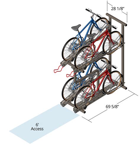 Bike parking layout and design dimensions – Artofit