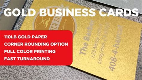 Print Gold Business Cards at a Low Price | PrintPapa