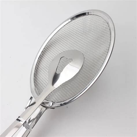 Steel Food Clip Sieve Snack Fryer BBQ Tong Fried Frying Colander mesh Strainer Filter Mesh Spoon ...