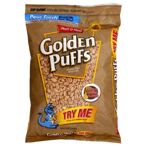 Malt-O-Meal Cereal, Golden Puffs 16 oz (1 lb) 453 g - Food & Grocery ...