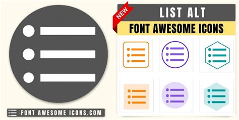 Font Awesome List Alt Icon