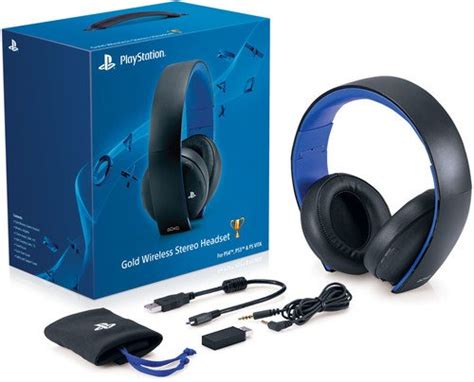 Amazon.com: PlayStation Gold Wireless Stereo Headset - Jet Black [Old ...