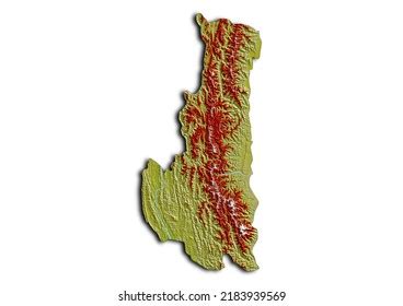 Chin State Myanmar Map Shaded Relief Stock Illustration 2183939569 ...