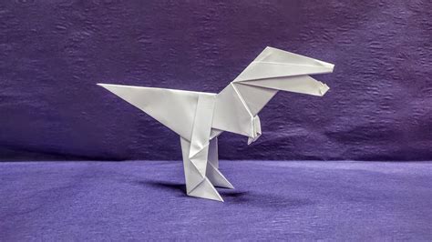 Origami T-Rex Easy Step By Step - YouTube