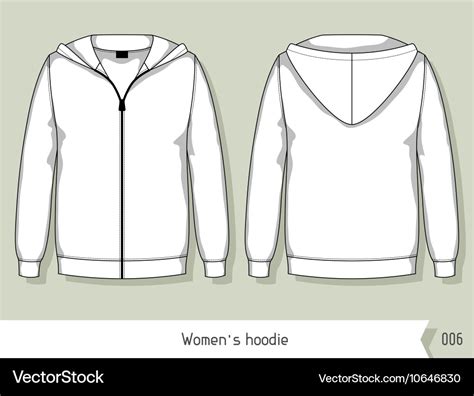 Blank Full Zip Hoodie Template