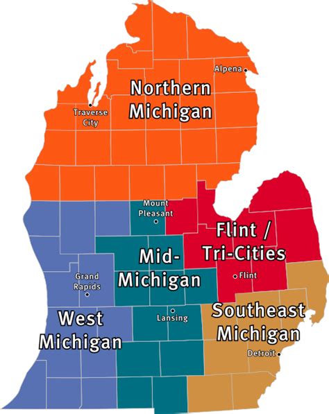 File:Lower Peninsula of Michigan map.png - Wikimedia Commons