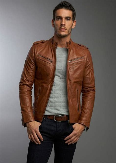 Men's Brown Leather Jackets Style | Famous Outfits