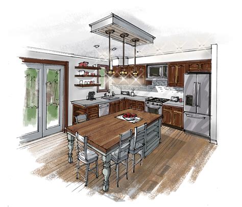 kitchen sketch - Holladay Graphics