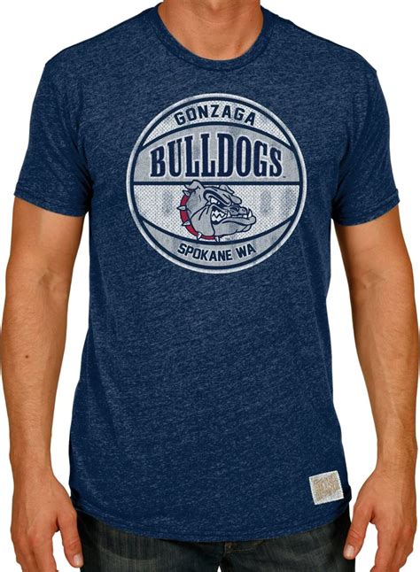 Original Retro Brand Men's Gonzaga Bulldogs Grey Tri-Blend Basketball T ...