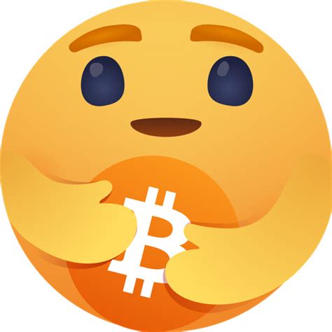 Care emoji for bitcoin Logo Icon - Download in Gradient Style