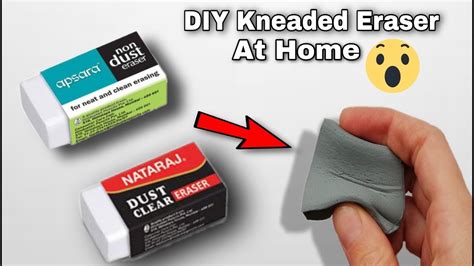 Quick Intro on how to make eraser into ERASER CLAY dust - YouTube