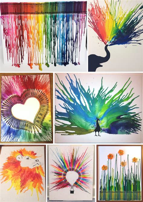 Melted Crayon Art Ideas. 40 Genius Projects For Old Crayons. - what moms love