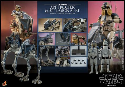 Clone Wars ARF Trooper & 501st Legion AT-RT Sixth Scale Set