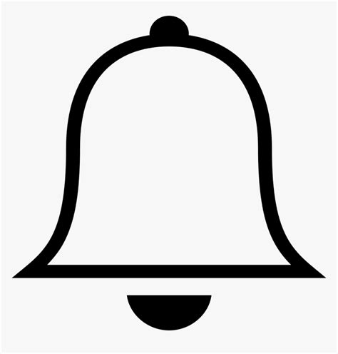 Ios Bell Outline Comments - White Bell Icon Png, Transparent Png - kindpng