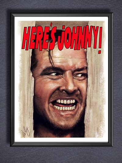 Shining - Here's Johnny - Jack Nicholson - A3 Art Print - Evil Eye Art