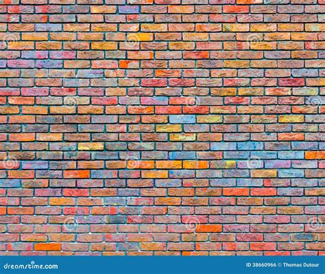 Colorful Brick Wall Texture Royalty Free Stock Image - Image: 38660966