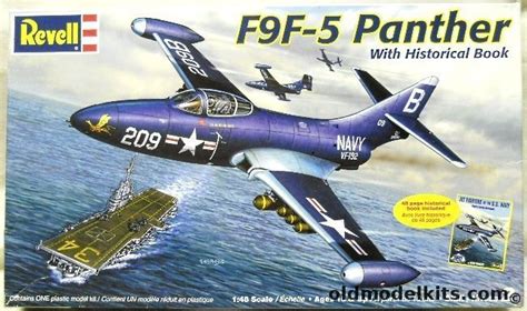 Revell 1/48 Grumman F9F-5 Panther - US Navy Golden Dragons of VF-192 And VMF-334 - (ex Monogram ...