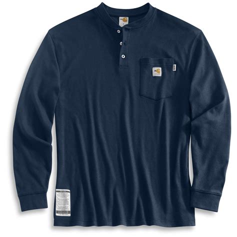 Carhartt® Flame - resistant Long Sleeve Henley - 169977, Shirts at Sportsman's Guide