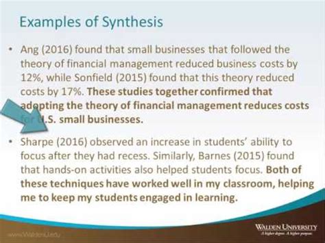 Synthesis: Definition & Examples - YouTube