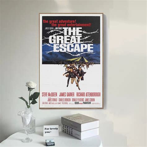 The Great Escape Movie Poster Canvas Poster bedroom art | Etsy