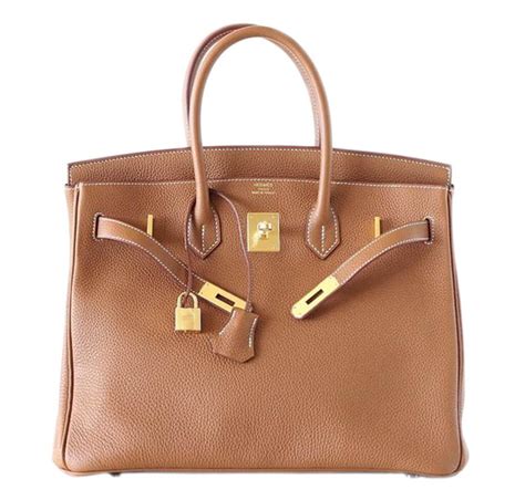 Hermès Birkin 35 Gold Bag Togo Leather - Gold Hardware | Baghunter