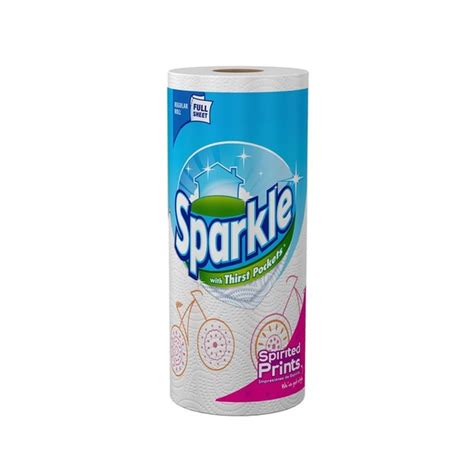 Sparkle Paper Towels, Regular Roll, Full Sheet, Spirited Prints, 2-Ply (1 each) Delivery or ...