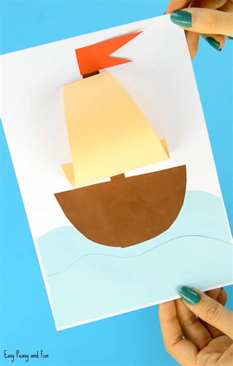 Simple Paper Boat Craft - Easy Peasy and Fun