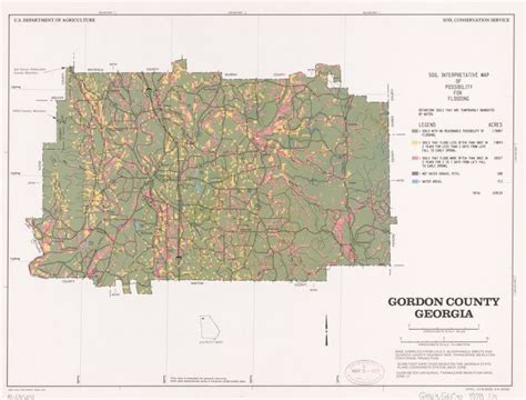 Gordon County, Georgia : soil interpretive map of possibility for flooding | Library of Congress