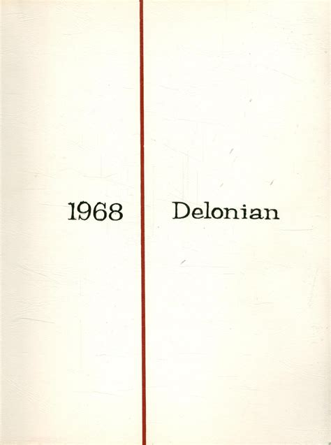 1968 yearbook from Delone Catholic High School from Mcsherrystown, Pennsylvania