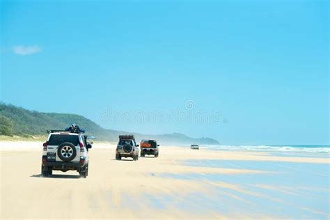 4wd vehicles at Rainbow Beach with coloured sand dunes, QLD, Australia. Rainbow #Sponsored , #Ad ...