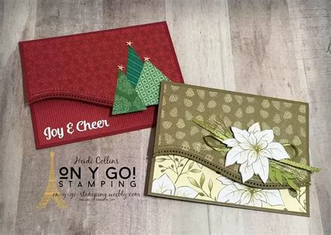 Unique Gift Card Holder Ideas using the Quite Curvy Bundle from Stampin' Up! - ON Y GO! STAMPING