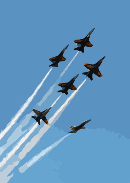 The U.s. Navy S Flight Demonstration Team, The Blue Angels Put On A Spectacular Show During The ...