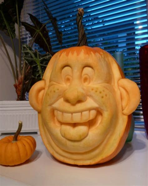 Funny Face Pumpkin Carving | Holiday Decorations | Pinterest