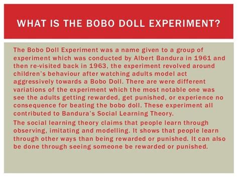 Bobo doll experiment