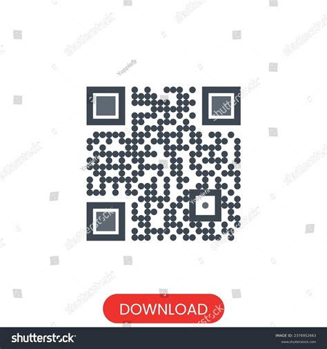 Qr Code Icon Vector Isolated White Stock Vector (Royalty Free ...