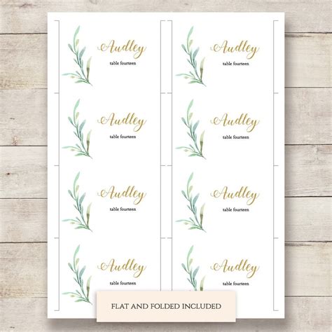 Free Wedding Table Name Cards Template - Free Printable Templates