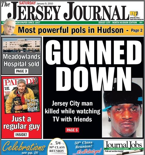 Jersey Journal front and back page news: Saturday, Jan. 9 - nj.com