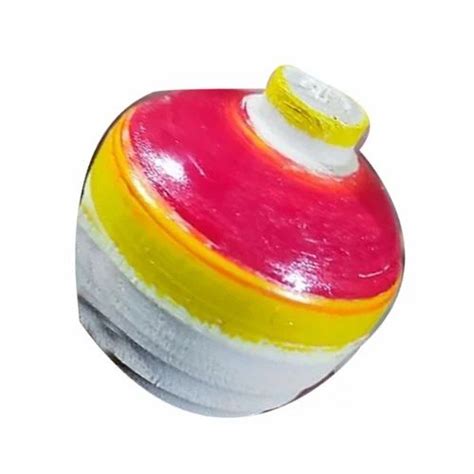 Red,White and Yellow 3 inch Wooden Spinning Lattu Top, For Kids, Size: 3inch (h) at Rs 3.25 ...