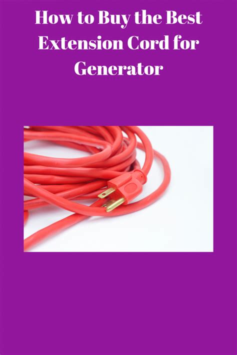 How to Buy the Best Extension Cord for Generator – MachineryFast