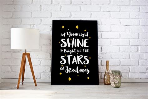 Printable Wall Art Let Your Light Shine Star Wall Light | Etsy | Let your light shine, Printable ...