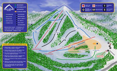 Alta Sierra at Shirley Meadows Trail Map | SkiCentral.com