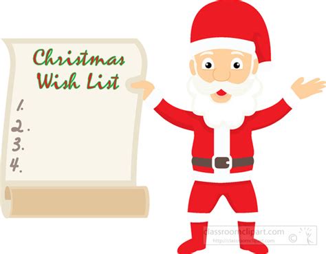 Christmas Clipart Clipart- christmas-wish-list-2A-clipart - Classroom Clipart