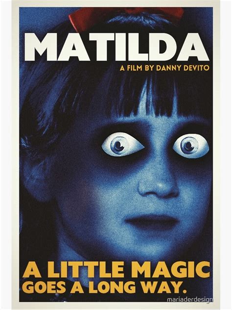 "MATILDA 1996 - EUROPEAN CINEMATIC POSTER" Photographic Print for Sale ...