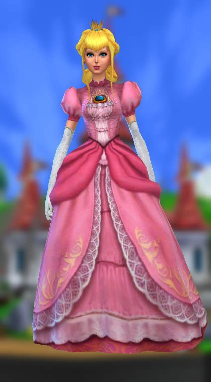 Princess Peach Set - DANNY'S DOMAIN Princess Peach Dress, Princess Daisy, Princess Zelda, Sims 4 ...