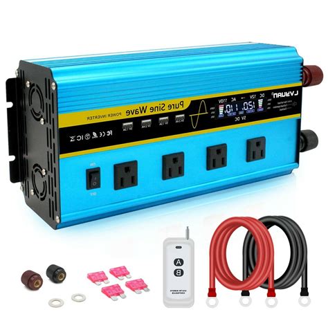 6000W Pure Sine Wave Power Inverter DC 12V