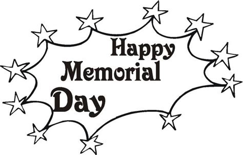 Free "Memorial Day Clipart" Images, Black and White, Animated Png | Memorial day coloring pages ...