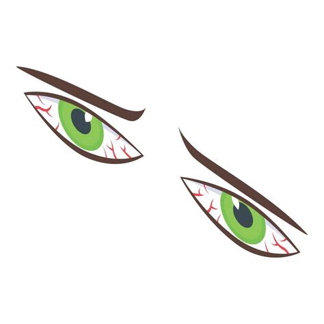 Tired green eyes icon, isometric style 15651388 Vector Art at Vecteezy