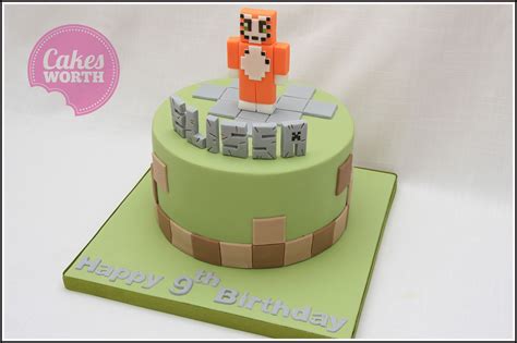 Stampy Cat, Minecraft cake. This is such a popular game and this cake with its handmade edible ...